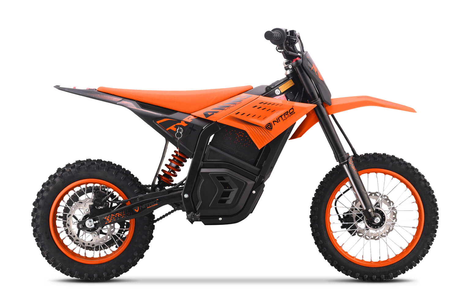Tyranno VX 2500W 48V 14/12" Elektrisk Dirtbike med 20.8Ah Litiumjonbatteri